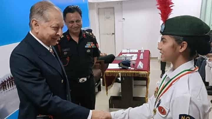 रिपब्लिक-डे कैंप से लौटे एनसीसी कैडेट्स का हुआ सम्मान